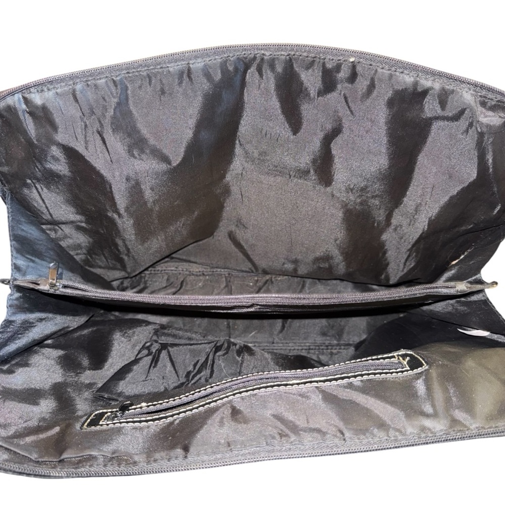 Bueno Black Leather Laptop Tote - Picture 5 of 6